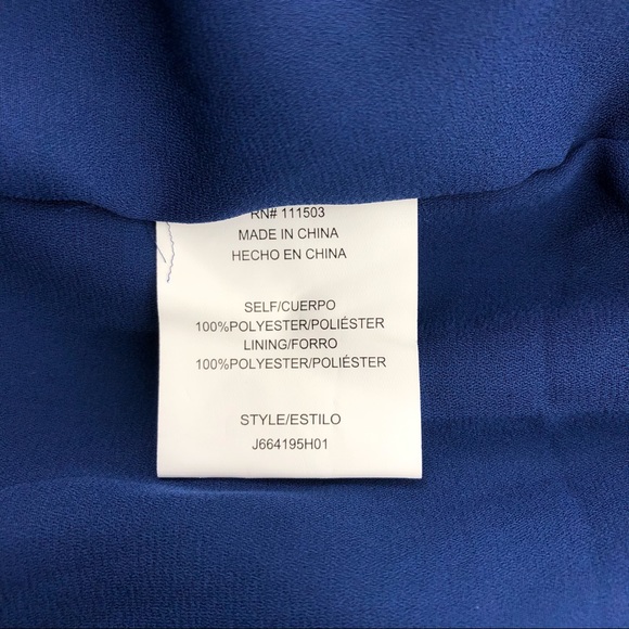 june & hudson Blue & Brown Floral Print Dress, NWT - Picture 8 of 9